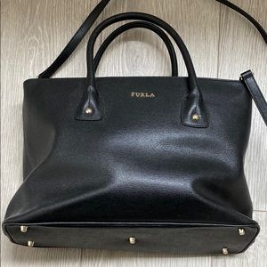 Furla Black Leather Bag